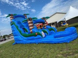 18' Blue Hurricane Wet/Dry Slide